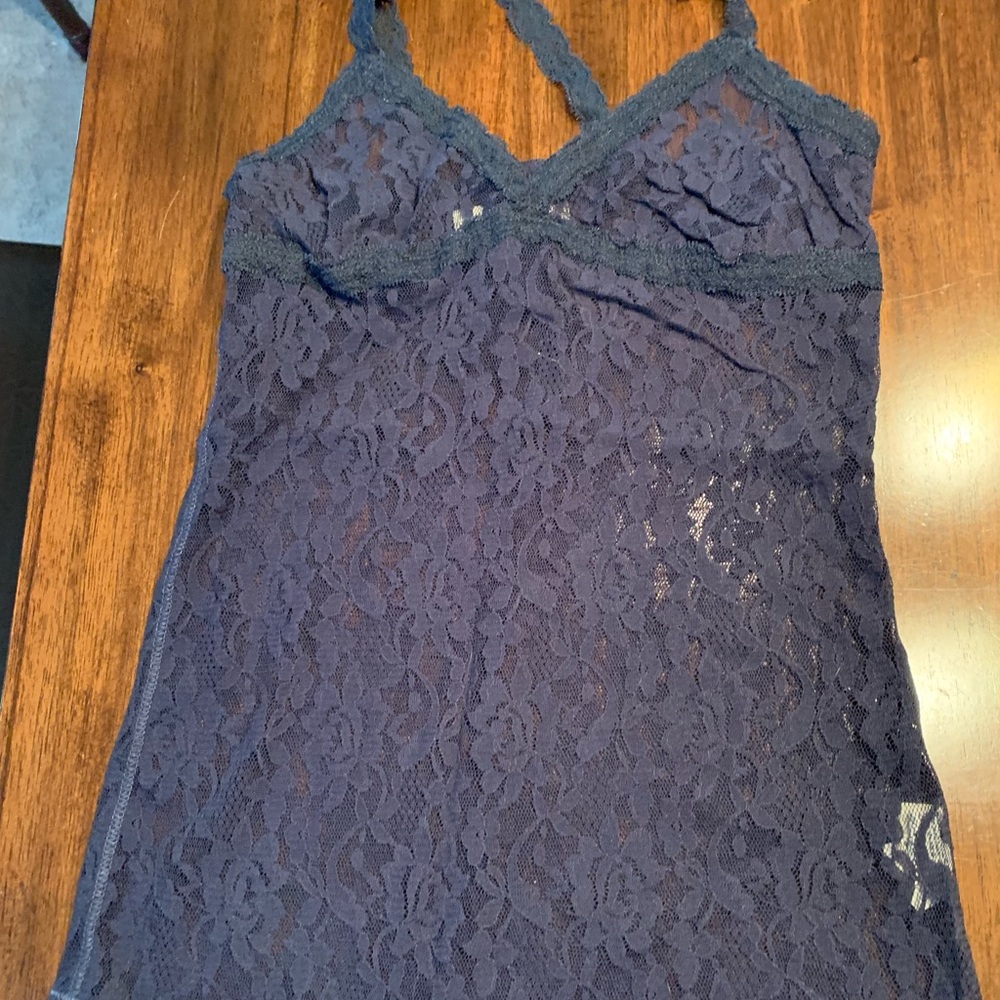 Blue lace Abercrombie tank!